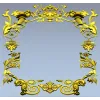 Rococo Floral Frame STL for CNC