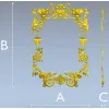 Rococo Floral Frame STL for CNC