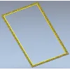 Ornate Baroque Rectangular Frame STL for CNC