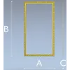 Ornate Baroque Rectangular Frame STL for CNC