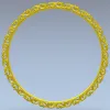 Ornate Round Scroll Frame - STL 3D Model for CNC