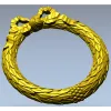Laurel Wreath Frame - 3D STL model for CNC milling