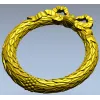 Laurel Wreath Frame - 3D STL model for CNC milling