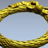 Laurel Wreath Frame - 3D STL model for CNC milling