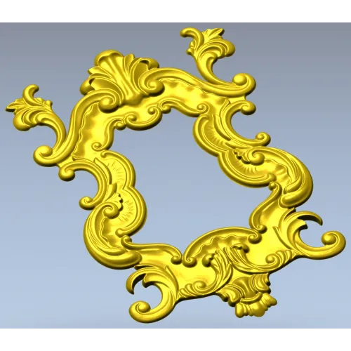 Рамка барочная 3D модель в формате STL для ЧПУ