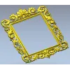 Baroque frame STL 3D model for CNC milling