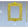 Baroque frame STL 3D model for CNC milling