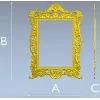 Rococo Ornamental Frame STL for CNC