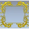 Рокайльная декоративная рамка STL для ЧПУ