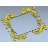 Рокайльная декоративная рамка STL для ЧПУ