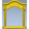 Baroque Arched Frame STL - 3D model for CNC router