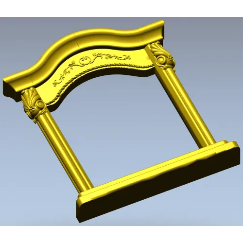 Baroque Arched Frame STL - 3D model for CNC router