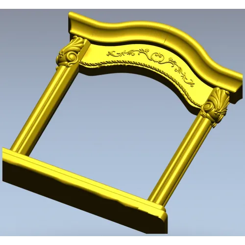Baroque Arched Frame STL - 3D model for CNC router