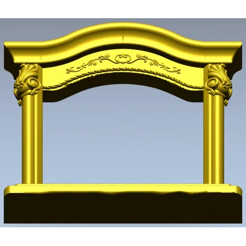 Baroque Arched Frame STL - 3D model for CNC router