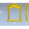 Baroque Arched Frame STL - 3D model for CNC router