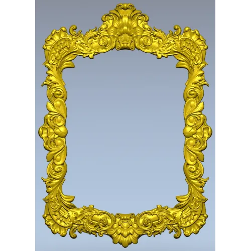 Baroque Rococo Frame STL for CNC Milling