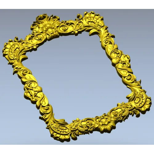 Baroque Rococo Frame STL for CNC Milling