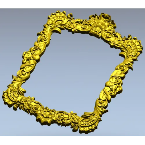 Baroque Rococo Frame STL for CNC Milling