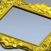 Барочный резной багет - 3D модель STL для ЧПУ