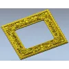 Baroque Ornate Square Frame - STL 3D model for CNC