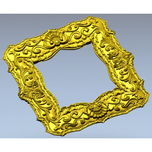Baroque Shell Frame STL for CNC Carving