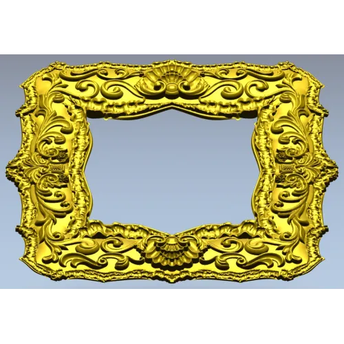 Baroque Shell Frame STL for CNC Carving