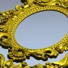 Барочная овальная рамка в стиле багет - stl модель для ЧПУ