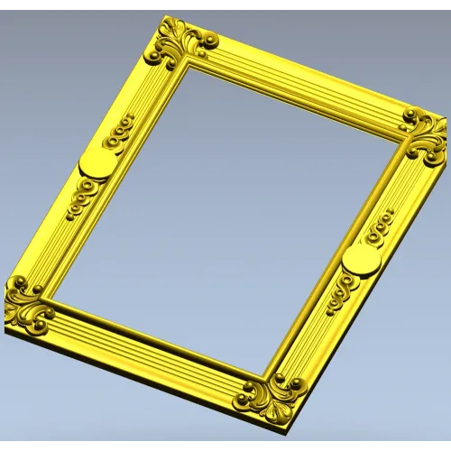Baroque Corner Frame 3D model STL for CNC milling