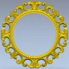 Резная круглая рамка Вивьен - 3D модель STL для ЧПУ