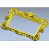 Baroque rectangular frame STL - ornate 3D model for CNC