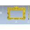Baroque rectangular frame STL - ornate 3D model for CNC