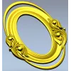 Овальная резная рамка "Элегия" - 3D модель STL для ЧПУ