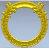 Ornate Acanthus Round Frame - 3D STL for CNC