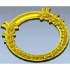 Ornate Acanthus Round Frame - 3D STL for CNC
