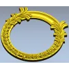 Ornate Acanthus Round Frame - 3D STL for CNC