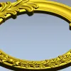 Ornate Acanthus Round Frame - 3D STL for CNC