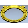 Ornate Acanthus Round Frame - 3D STL for CNC