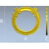 Ornate Acanthus Round Frame - 3D STL for CNC