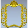 Рокайльная рамка с ракушкой - STL модель для ЧПУ