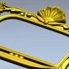 Ornate Seashell Rococo Frame STL for CNC