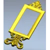 Baroque Rectangular Frame STL for CNC