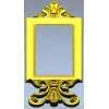 Baroque Rectangular Frame STL for CNC