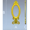 Овальная барочная рамка - 3D модель STL для ЧПУ