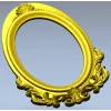 Овальная резная рамка в классическом стиле - STL для ЧПУ