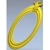 Baroque Oval Frame STL for CNC