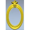 Baroque Oval Frame STL for CNC