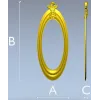 Baroque Oval Frame STL for CNC