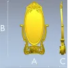 Овальная барочная рамка STL для ЧПУ
