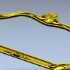 Ornate Rococo Shell Frame STL for CNC