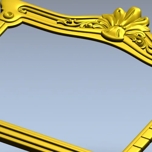 Regal Shell Ornate Frame - STL 3D model for CNC